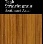 Teak Straight grain Southeast Asia