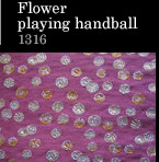 Flower playing handball 1316.
